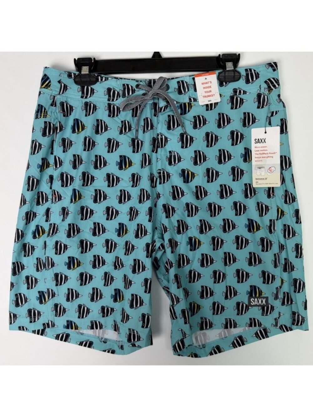 Saxx Size 36 Betawave 9" inseam 2N1  Shorts Swim Trunks Lined